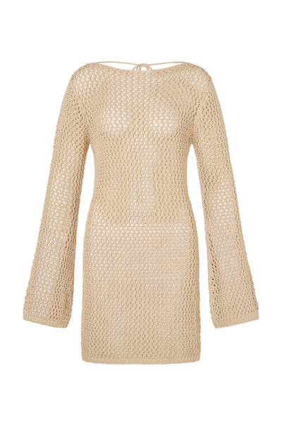 Maluku Short Dress - Cream