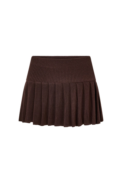 Solea Mini Skirt - Mocha