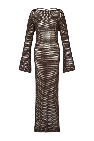 Borneo Long Dress - Cacao