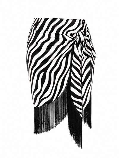Sume Skirt - Zebra Fringe